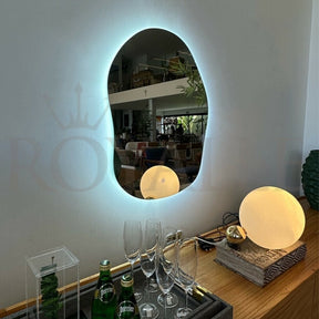 Espelho Organico Modelado 60x70 cm Lapidado Decoração