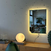 Espelho Quadrado Decorativo 40X40 com LED