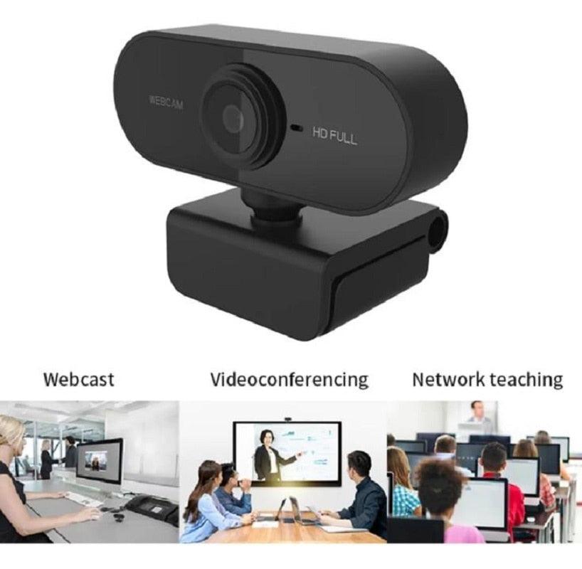 Webcam 1080p Full Hd Câmera Computador Microfone W18 Video Chamada Reunião Home Office Streamer Youtuber