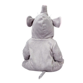 Boneca Bebê Reborn 48cm Menina Elefante Olhos Azuis Corpo de 100% Silicone Presentes Para Crianças