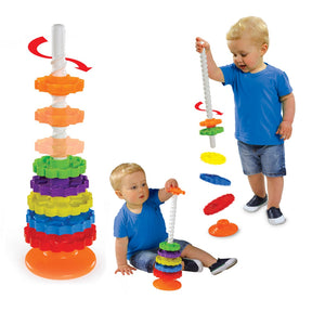 Giro Mágico Colorido Engrenagem Divertida Brinquedo Educativo Infantil