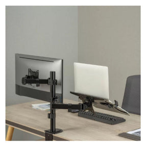 Suporte duplo articulado de mesa para Monitor e notebook