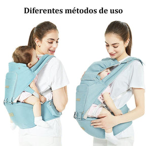 Canguru Ergonômico Bebê Wrap Sling Mochila De Viagem Com Assento Hipseat Para Bebê 0-36 Meses Suporta Mais de 10 kg