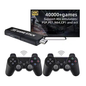 Controlador sem fio HD retro console de videogame 4k Game Stick 40000 jogos 128 GB 2 4G